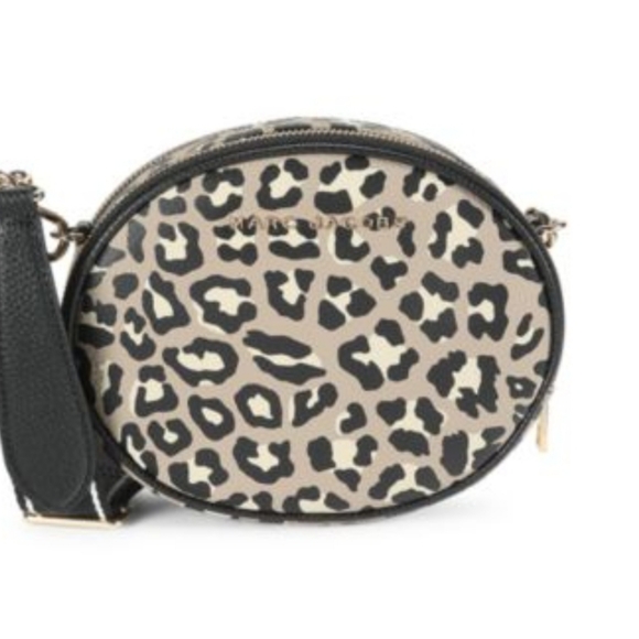 Marc Jacobs Leather Oval Crossbody Bag NWT Leopard print - Picture 9 of 11